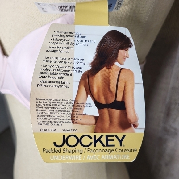 Jockey Padded Shaping Bra with Underwire. 38C. Style# 7900 Pink - Picture 4 of 8